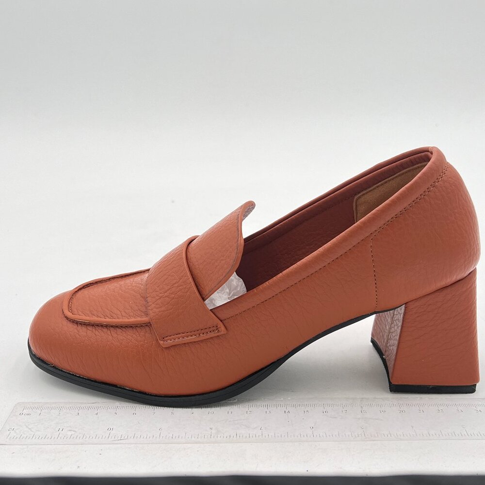 Light Brown Women Slip on Loafers Closed Toe Dress Shoes Formal Loafers Shoes